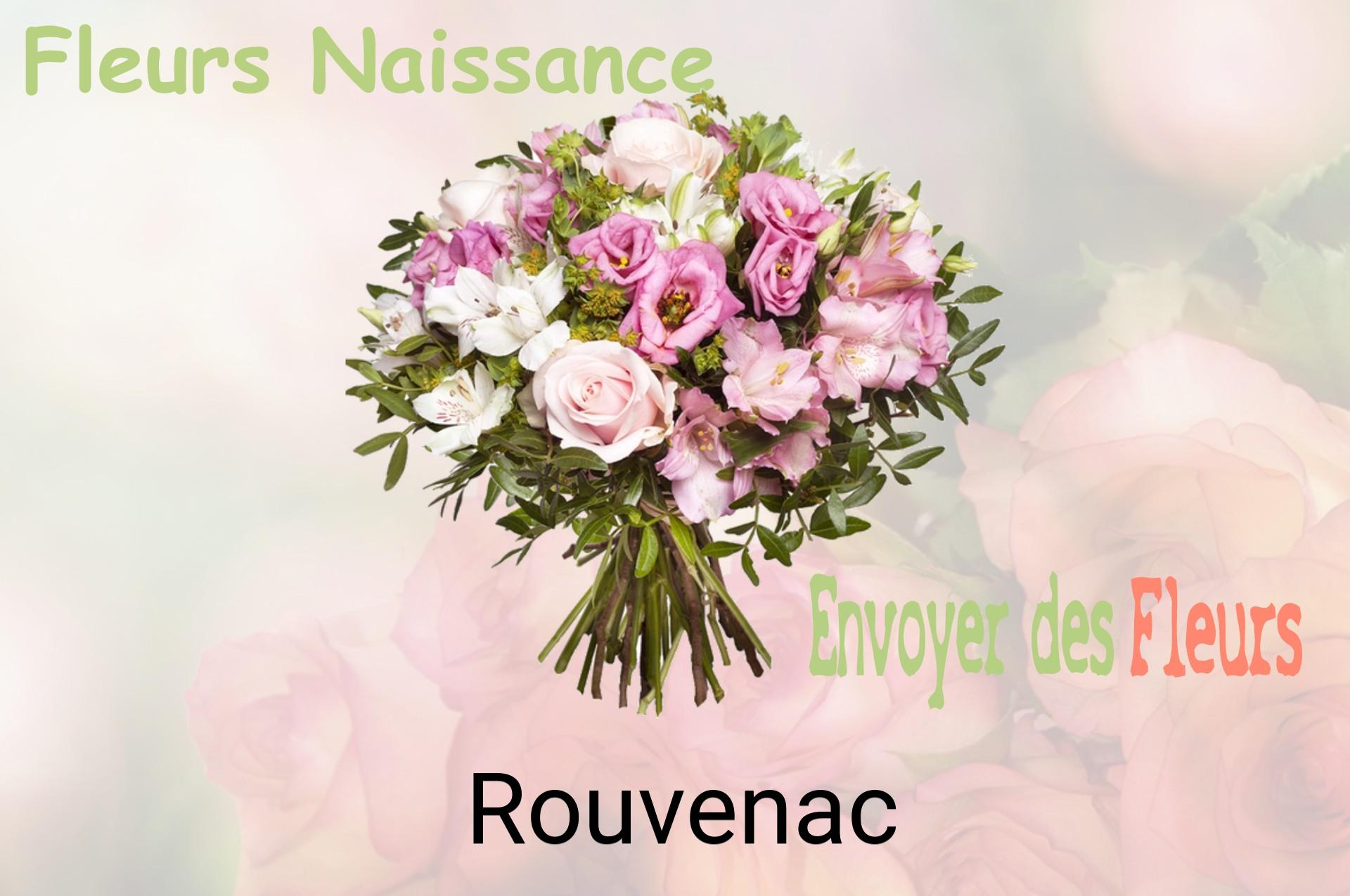 Bouquet de fleurs de naissance livré à Rouvenac